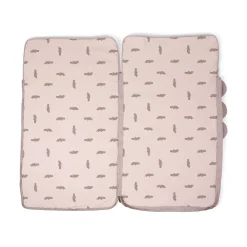 Quiltet børnesovepose - Croco - Pudder