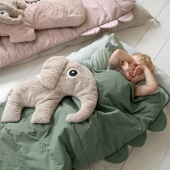 Quiltet børnesovepose - Croco - Pudder