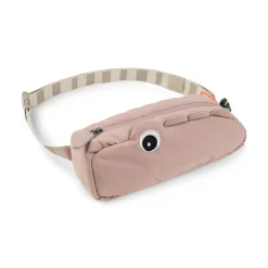 Quiltet cross-over børnetaske - Croco - Pudder