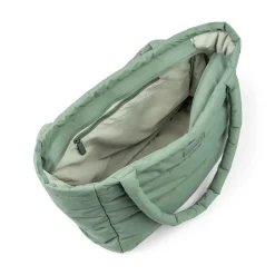 Quiltet pusle tote bag - Grøn