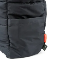 Quiltet pusle tote bag - Sort