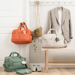 Quiltet pusletaske - Grøn