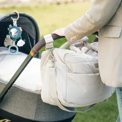 Quiltet pusletaske - Sand