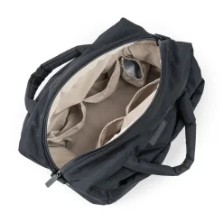 Quiltet pusletaske - Sort