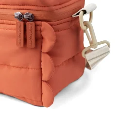 Quiltet termo taske - Croco - Papaya