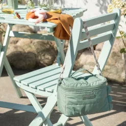 Quiltet termo taske - Croco - Grøn