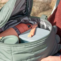 Quiltet termo taske - Croco - Grøn