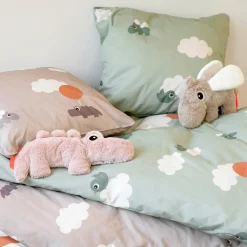 Sengesæt baby - Happy clouds - Grøn