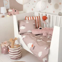 Sengesæt junior - Happy clouds - Pudder