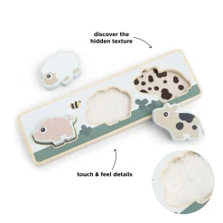 Sensorisk puslespil - Tiny farm - Farvemix