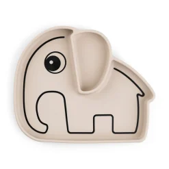 Silicone Stick&Stay tallerken - Elphee - Sand