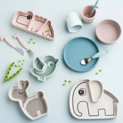 Silicone Stick&Stay tallerken - Elphee - Sand