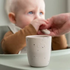 Silikone første spisesæt - Birdee - Sand