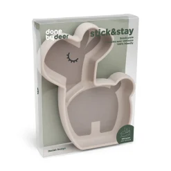 Silikone Stick&Stay snacktallerken - Lalee - Sand