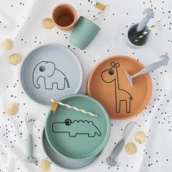 Silikone tallerken - Elphee - Grå