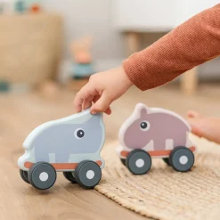 Skubbelegetøj - Nozo - Blå