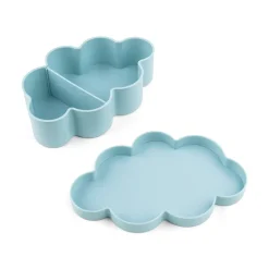 Snack & madkasse m/drikkedunk - Playground - Blå