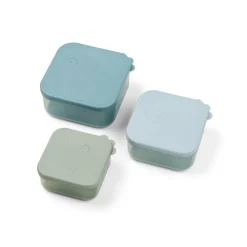 Snack boks sæt 3 stk. - Deer friends - Blå