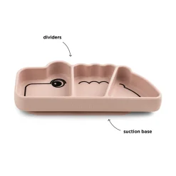 Stick & Stay snacktallerken - Croco - Pudder