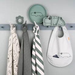 Stick & Stay snacktallerken - Croco - Grøn