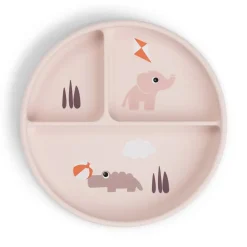 Stick&Stay inddelt tallerken - Playground - Pudder