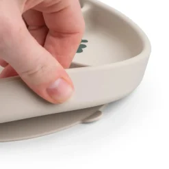 Stick&Stay inddelt tallerken - Tiny farm - Sand