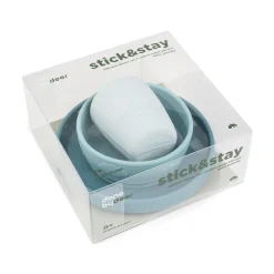 Stick&Stay spisesæt - Deer friends - Blå