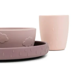 Stick&Stay spisesæt - Deer friends - Pudder