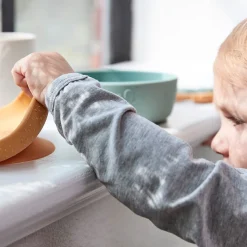 Stick&Stay spisesæt - Lalee - Grøn/Mustard/Sand