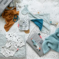 Stofble 2 stk. - Dreamy dots -Mustard