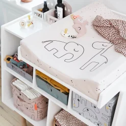 Stofble 2 stk. - Happy dots - Pudder