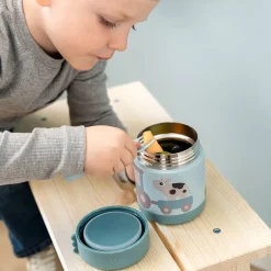 Termo madbeholder Tiny farm Blå 300 ml