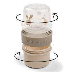 To go 2-way snackbøtte S - Birdee - Sand