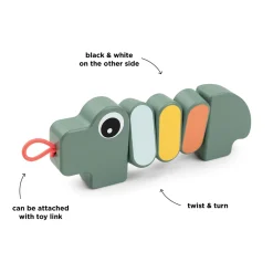 Tvist & drej legetøj - Croco - Grøn