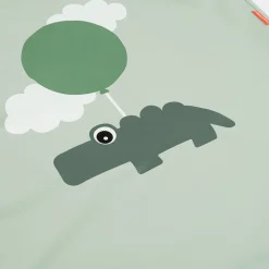 Vandtæt børneforklæde - Happy Clouds - Grøn