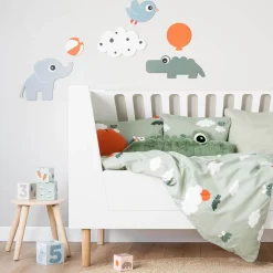 Vægdekoration 6 stk. - Deer friends - Farvemix